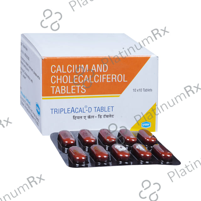 TripleACal D 150mg/500IU Tablet 10s