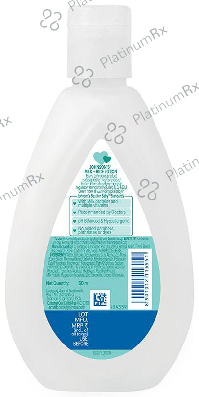 Johnson's Baby Milk + Rice Lotion 50ml