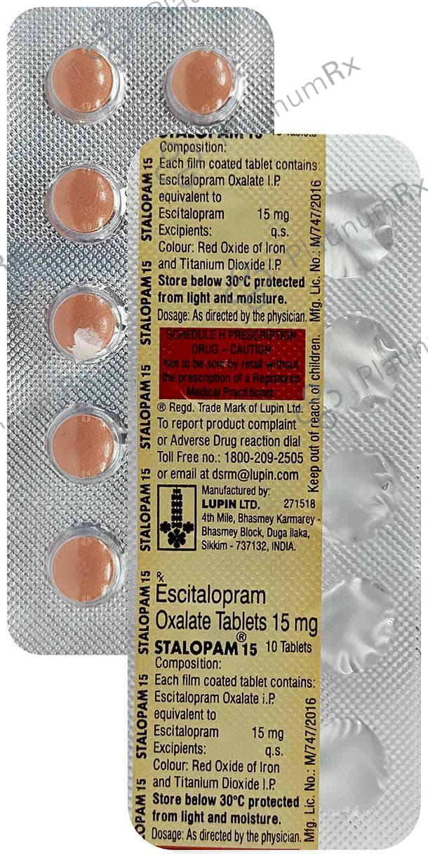 Stalopam 15mg Tablet 10s