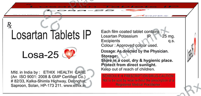 Losa 25 Tablet 10 Tablet Dr. Ethix's Product