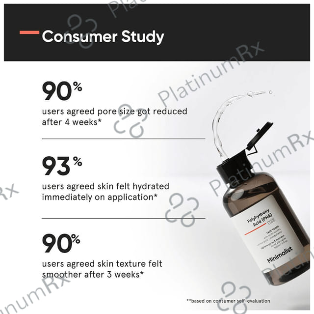 Minimalist 03% PHA Face Toner - Tightens Pores and Exfoliates Skin