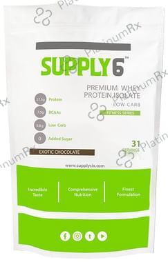 Supply6 Premium Whey Protein Isolate Exotic Chocolate 250 Powder