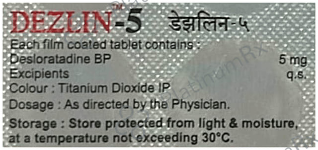 Dezlin 5mg Tablet