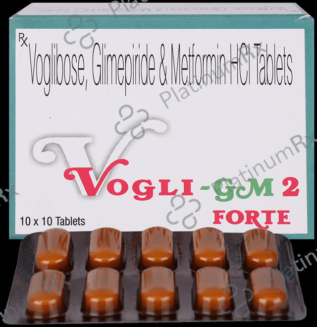 Vogli GM Forte 2/500/0.3mg Tablet SR 10s