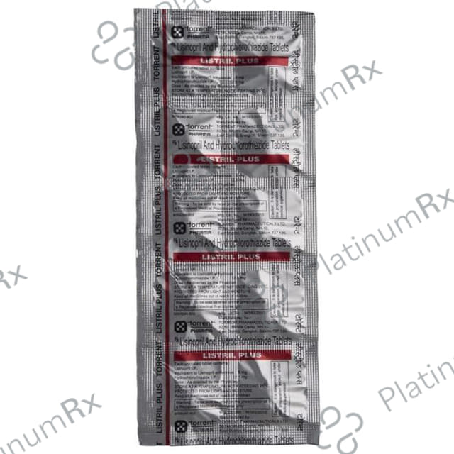 Listril Plus 12.5/5mg Tablet 10s