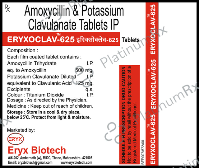 Eryxoclav 625 Tablet