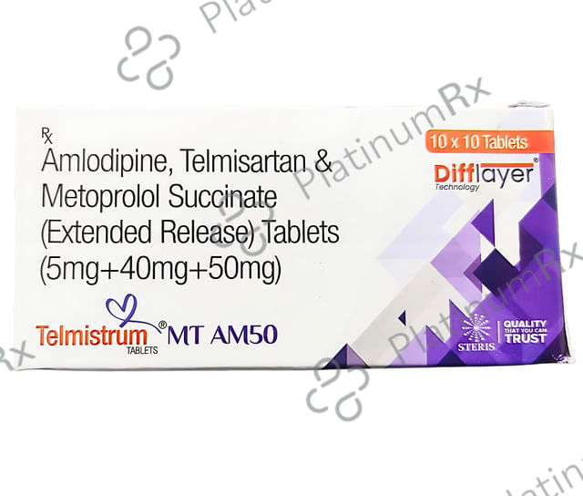 Telmistrum MT AM 50mg Tablet ER 10s