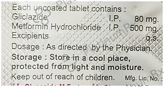Glycozide M Forte 80/500mg Tablet 10s