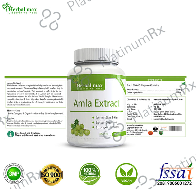 Herbal Max Amla Extract Capsule