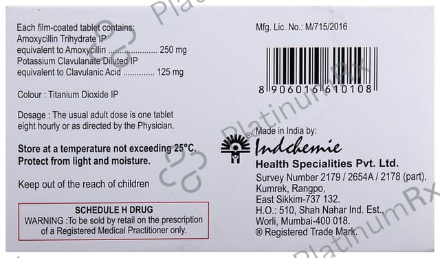 Indclav 375 Tablet