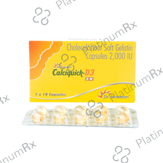 Calciquick D3 2k Capsule 10s