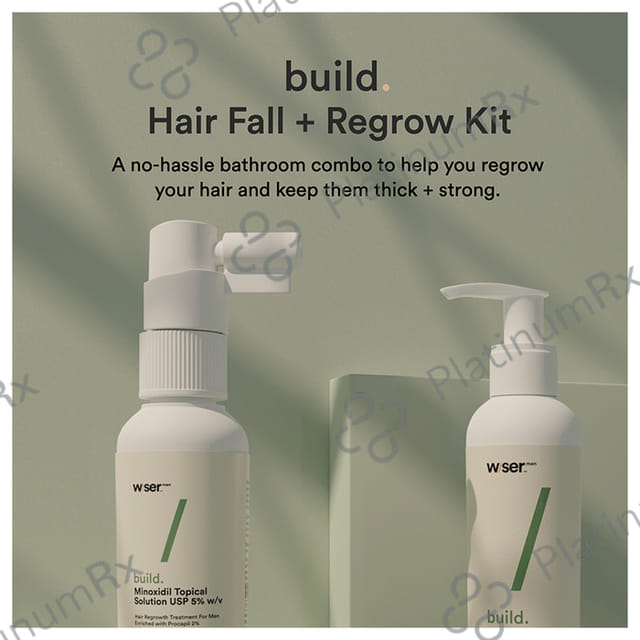 Wiser Build Hair Fall + Regrow Kit 1s