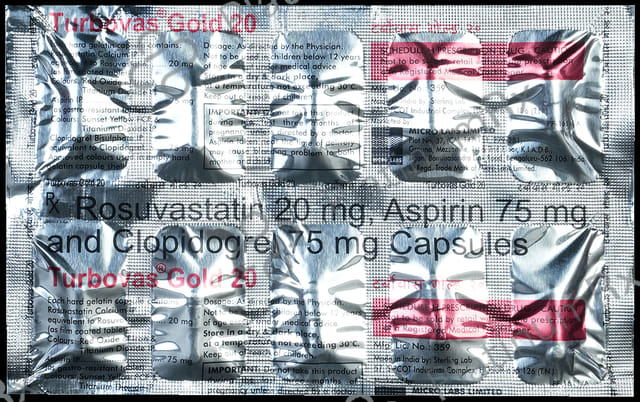 Turbovas Gold 20/75/75mg Capsule 10s