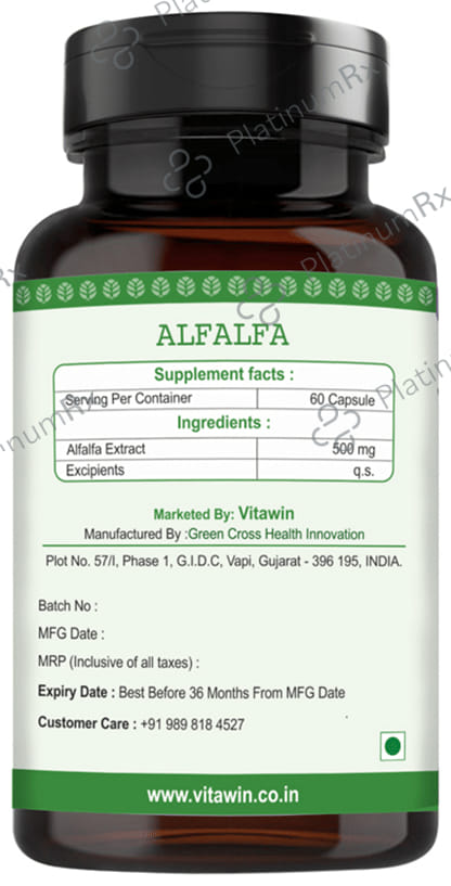 Vitawin Alfalfa Vegetarian Capsule