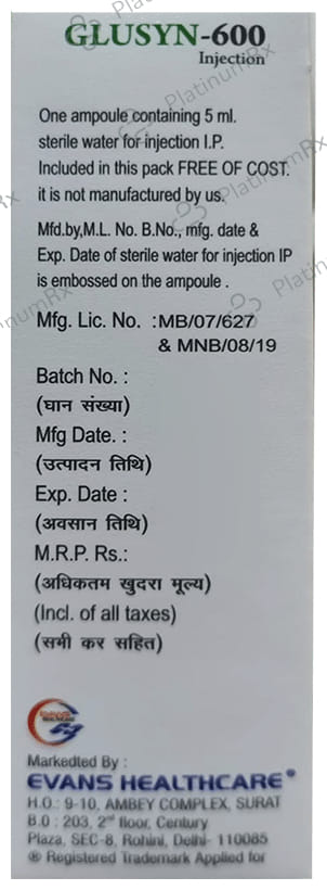 Glusyn 600 Injection