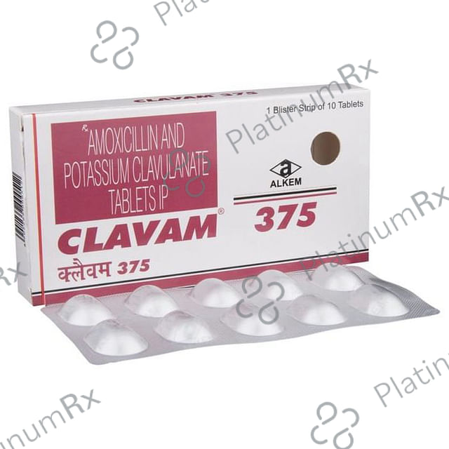 Clavam 375mg Tablet 10s
