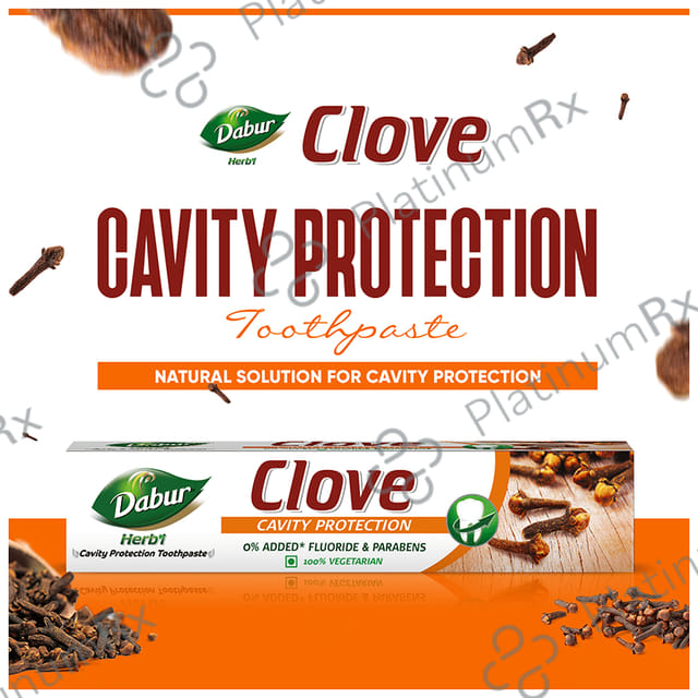 Dabur Clove Cavity Protection Herb'l Toothpaste (200gm Each)