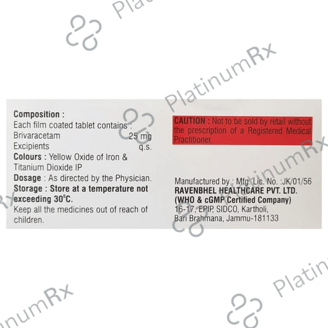 Brivafix 25mg Tablet 10s