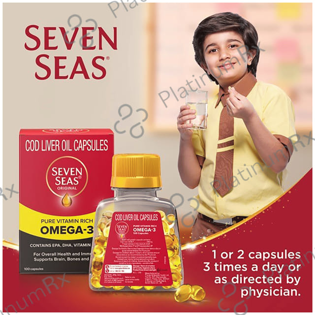 Seven Seas Original Cod Liver Oil Soft Gelatin Capsule 100s