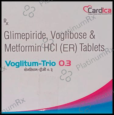 Voglitum Trio 0.3/2/500mg Tablet ER 10s