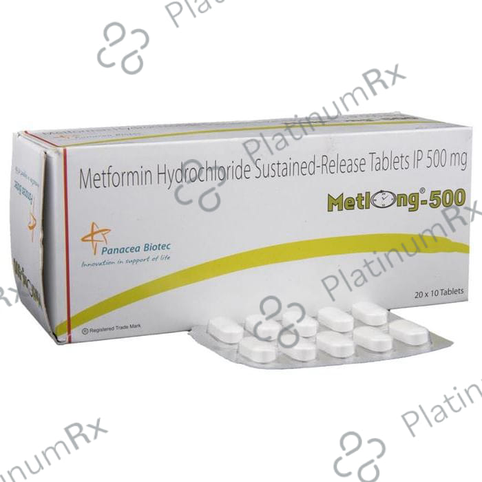 Metlong 500mg Tablet SR 10s