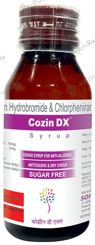 Cozin DX Syrup Sugar Free
