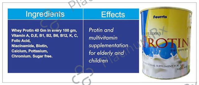 Fourrts Dr. Mulder's Protin Nutritional Supplement Sugar Free 400gm