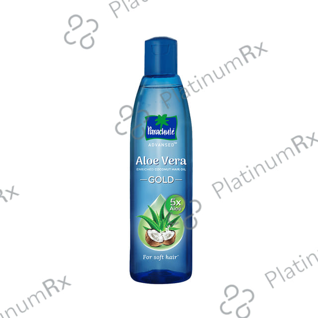 Parachute Advansed 5x Aloe Vera Enriched Coconut Hair Oil Gold - For Soft Hair 150 ml