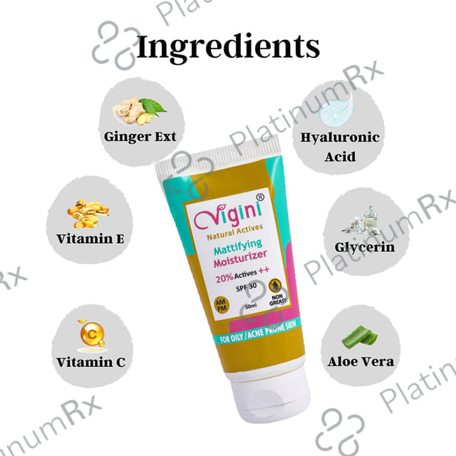 Vigini Mattifying SPF 30 Moisturiser 50ml