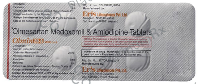 Olmin 20 A 5/20mg Tablet 10s