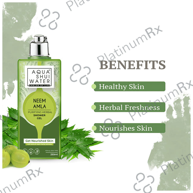 Aqua Shui Water Neem Amla Shower Gel (250ml Each) 1 Pack