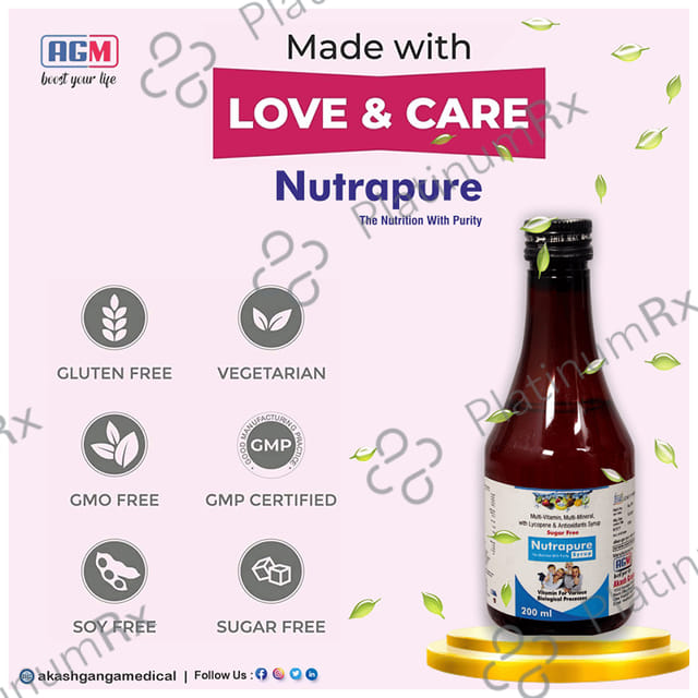 Nutrapure Syrup Sugar Free
