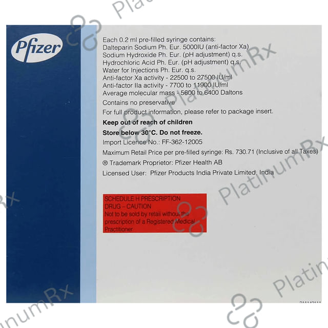 Fragmin 5000IU Injection 1s