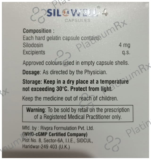 Silowell 4 Capsule