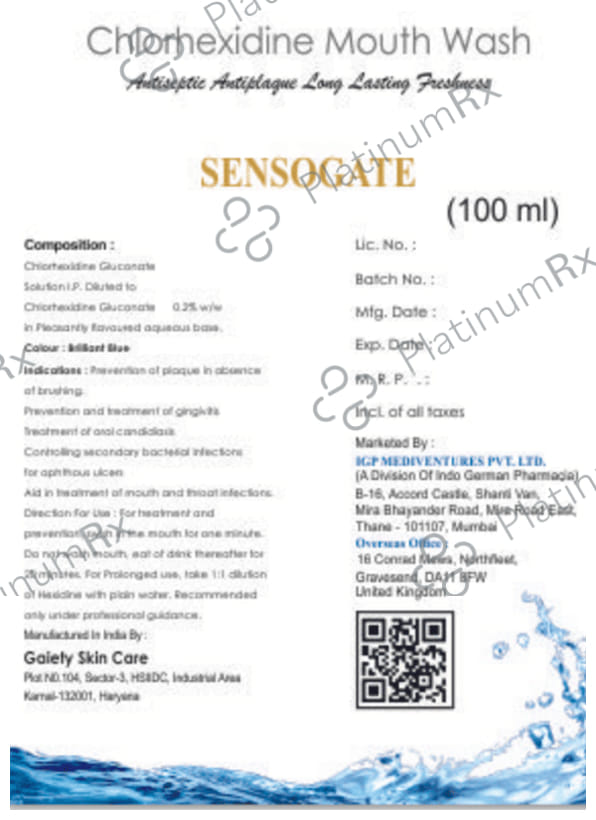 Sensogate Mouth Wash 100ml