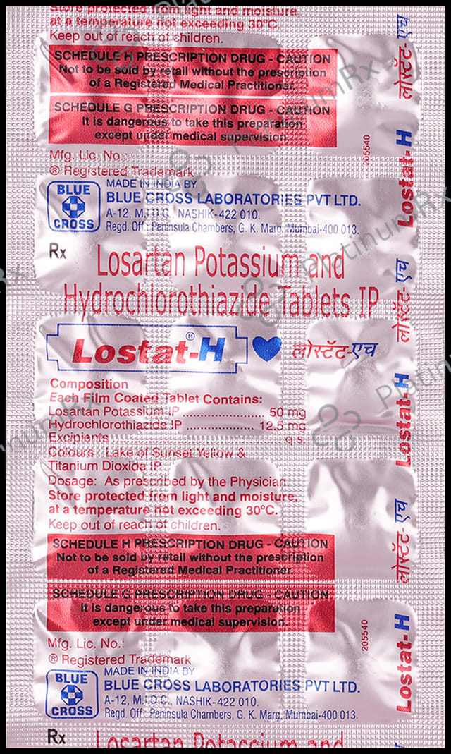 Lostat H 12.5/50mg Tablet 15s