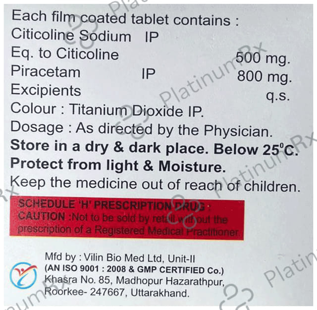 Kecit P 500/800mg Tablet 10s