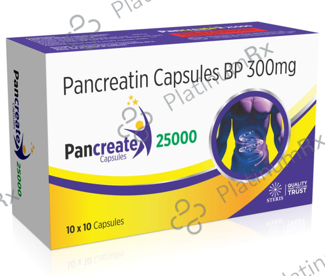 Pancreate 300mg Capsule 10s