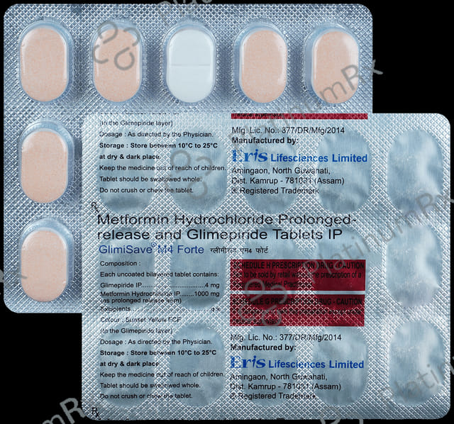 Glimisave M4 Forte 4/1000mg Tablet PR 15s