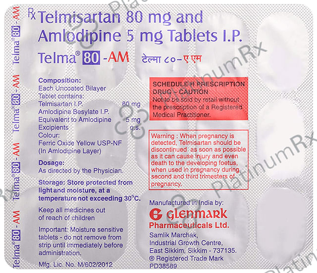 Telma 80 AM 5/80mg Tablet 15s
