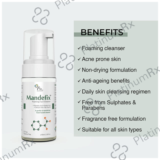 Fixderma Mandefix Foaming Face Cleanser 100 ml