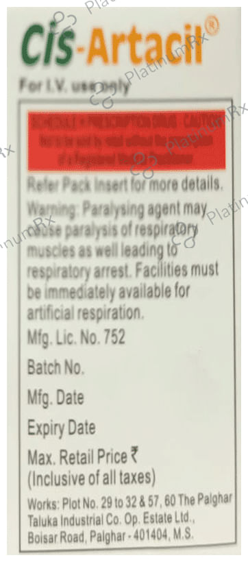 Cisartacil 10mg Injection