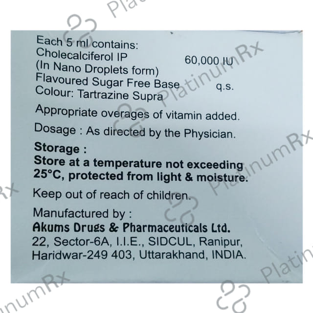 Devivo 60000IU Sugar Free Oral Solution 5ml