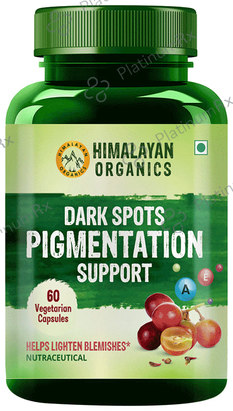 Himalayan Organics Dark Spots Pigmentation Support Vegetarian Capsule