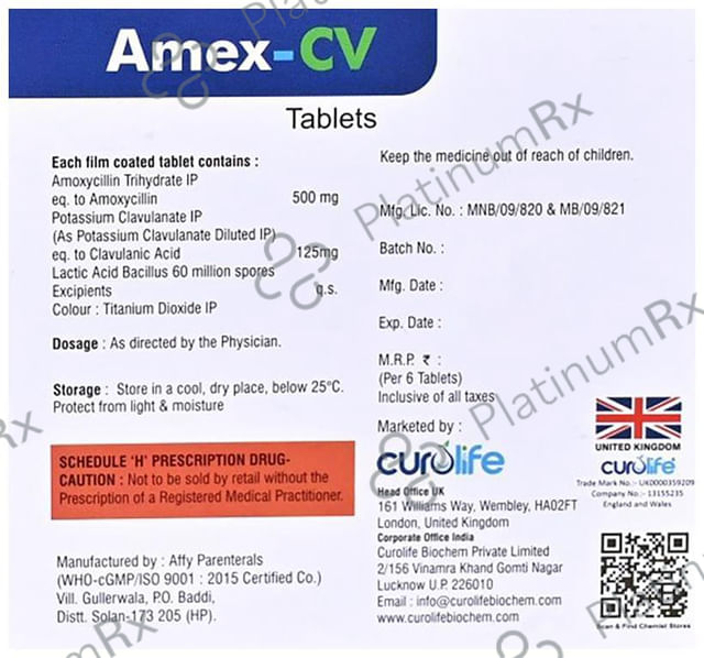 Amex-CV Tablet