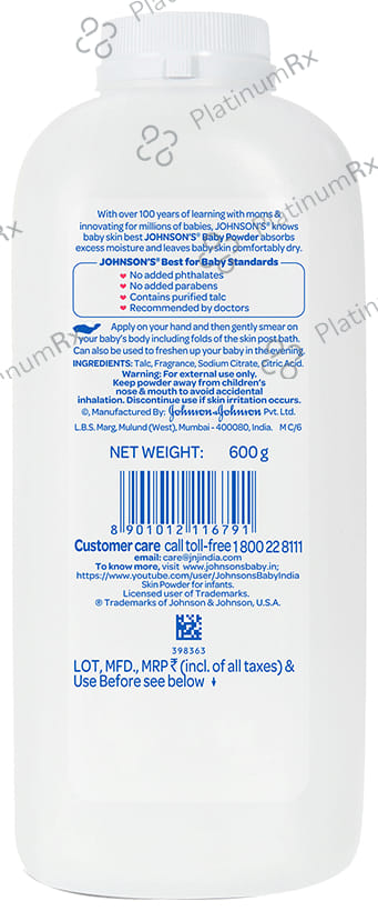 Johnson's Baby Powder 600gm
