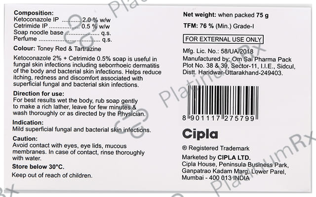 Ketocip CT Soap 75gm