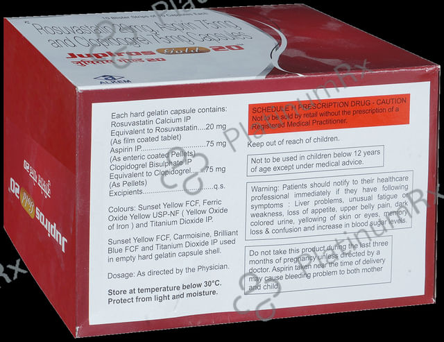 Jupiros Gold 20/75/75mg Capsule 10s