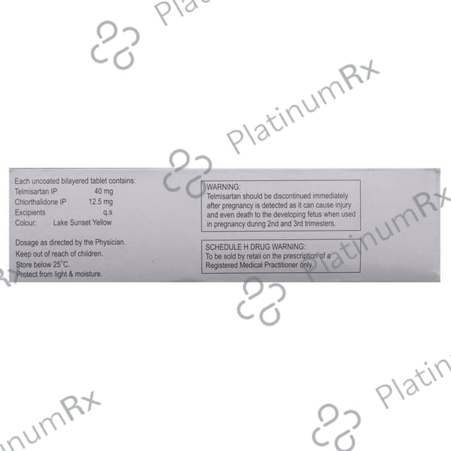 Telsartan CT 12.5/40mg Tablet 10s