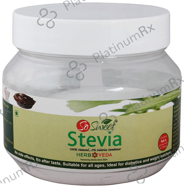 So Sweet Stevia Natural Sweetener for Diabetics - Zero Calorie 200 gm